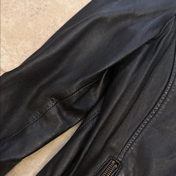 Marc New York Andrew Marc Black Leather Jacket - Picture 10 of 13